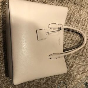 Kate Spade bag, blush pink with brown interior. Hang tag with KS heart.